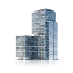 Image of three modern sky scrappers